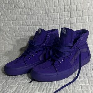 Vans Sk8-Hi sneakers in a solid purple colorway